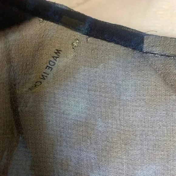 Rebecca Taylor Silk Navy Mermaid Tank Sleeveless Blouse Size 2 - Picture 7 of 8